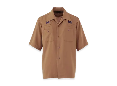 NEEDLES S/S Cowboy One-Up Shirt "Brown"