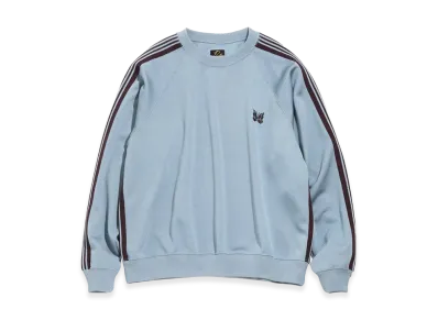 NEEDLES Track Crewneck Poly Smooth "Sax Blue"