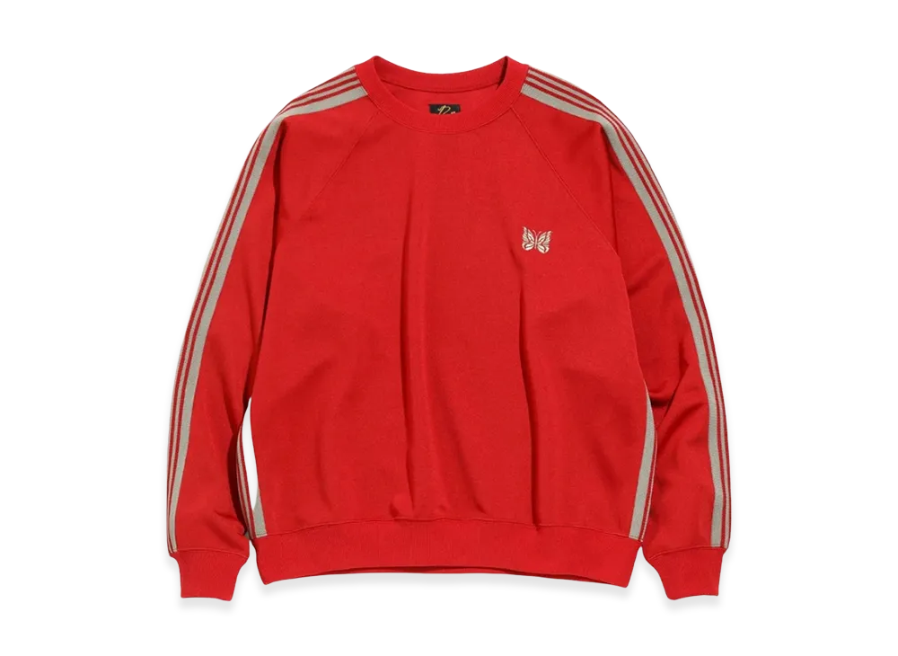 NEEDLES Track Crewneck Poly Smooth "Red"