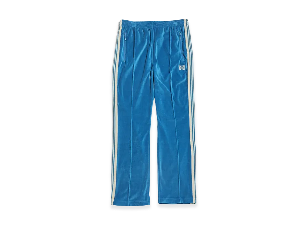 NEEDLES Narrow Track Pants Velour "Blue"