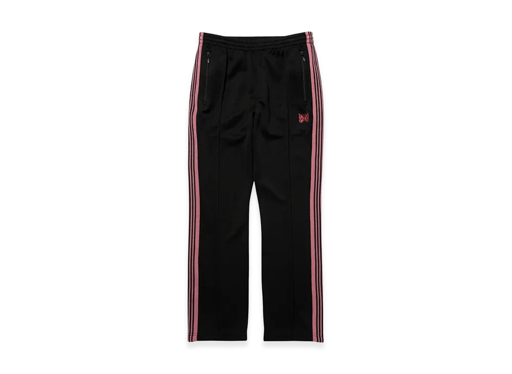 ニードルズ ナロートラックパンツ ポリスムース "ブラック"