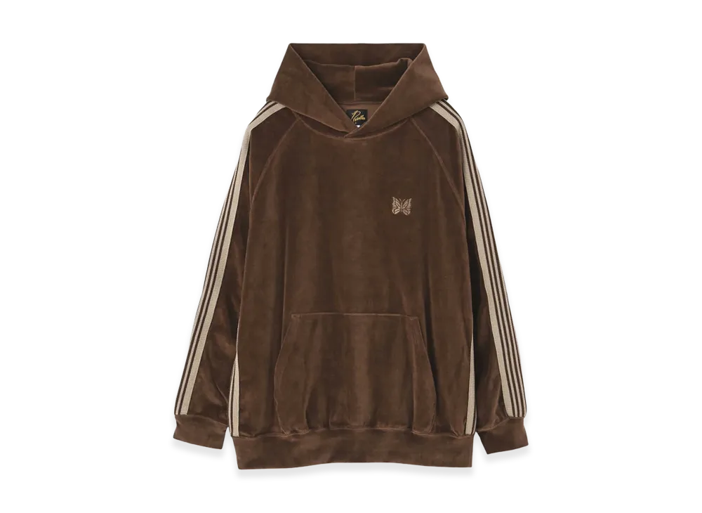 NEEDLES Track Hoodie Velour "Brown"