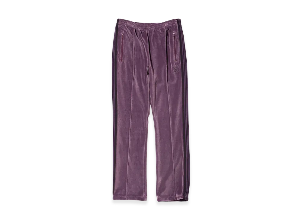 NEEDLES Narrow Track Pants Velour "Purple"