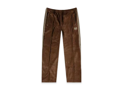 NEEDLES Narrow Track Pants Velour "Brown"