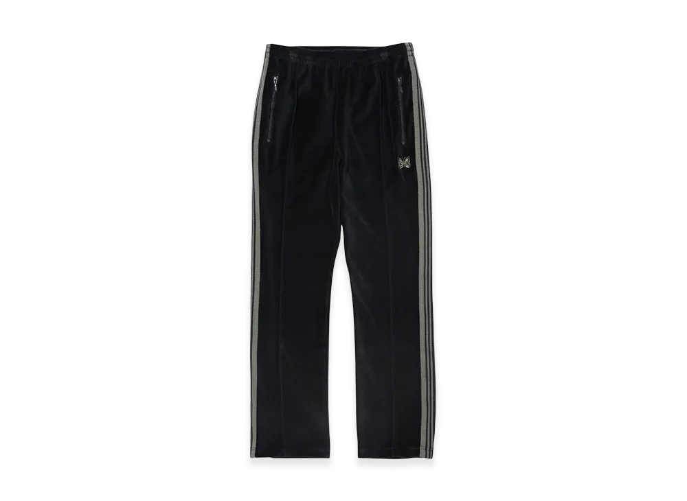 ニードルズ ナロートラックパンツ ベロア "ネイビー"