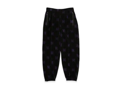 NEEDLES Zipped Track Velour Pants "Black"