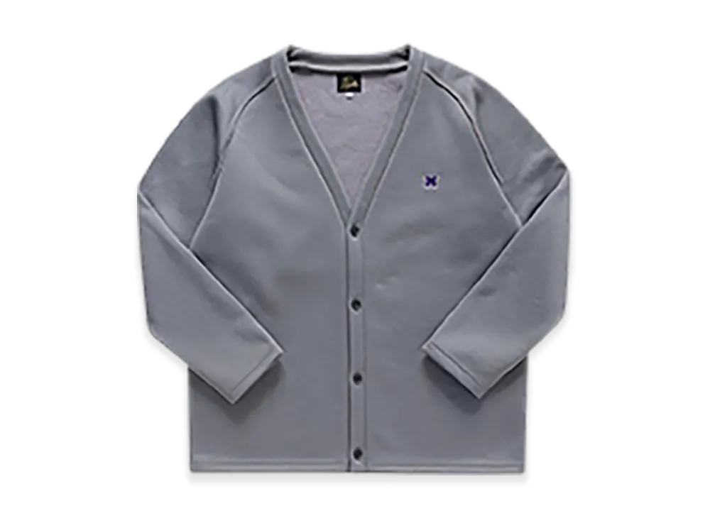 NEEDLES PE/C Lined Fleece V-Neck Cardigan "Grey"