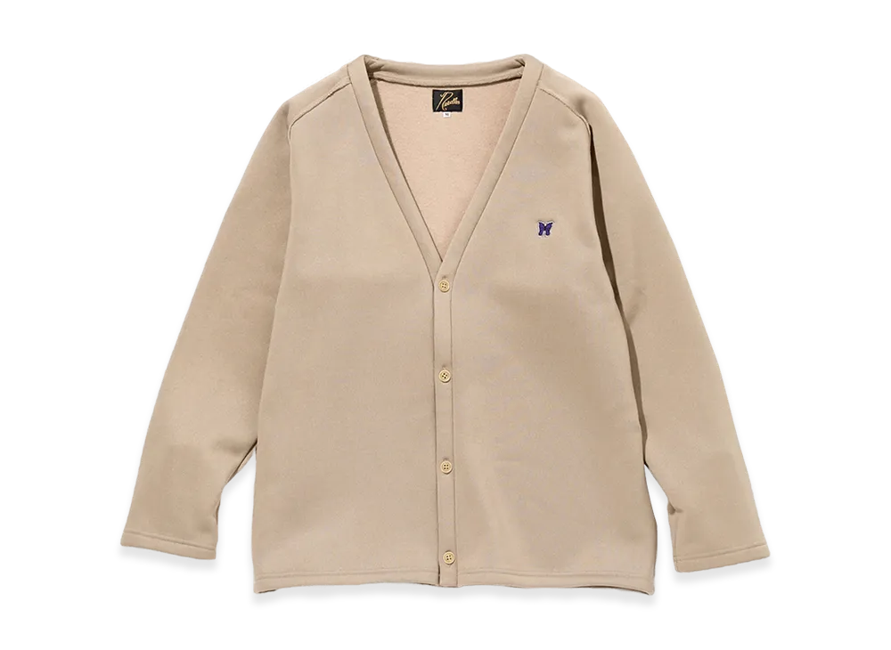 NEEDLES PE/C Lined Fleece V-Neck Cardigan "Beige"