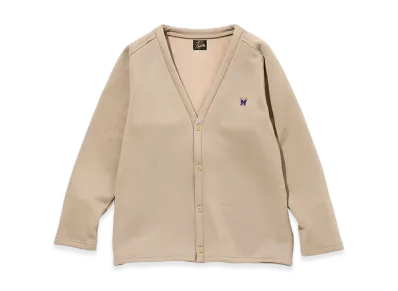 NEEDLES PE/C Lined Fleece V-Neck Cardigan "Beige"