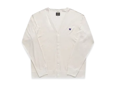 NEEDLES V-Neck Wool Cardigan "Ivory"