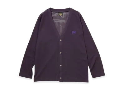 NEEDLES V-Neck Poly Mesh Cardigan "Purple"