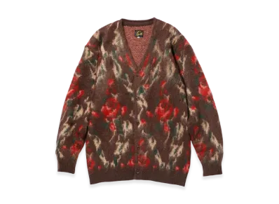 NEEDLES Mohair Cardigan Rose "Dark Brown"