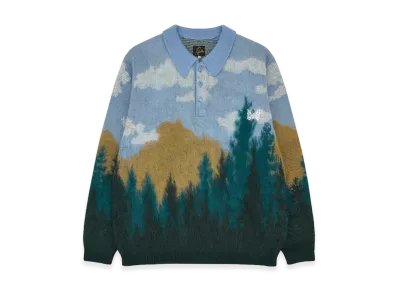 NEEDLES x Kith Mohair Spruce Polo "Stadium"