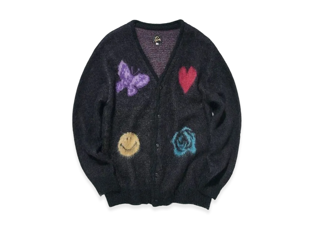 NEEDLES x Studious Mohair Papillon Cardigan "Black"