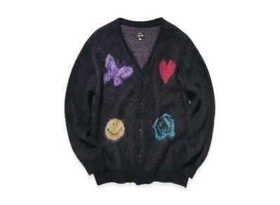 NEEDLES x Studious Mohair Papillon Cardigan "Black"