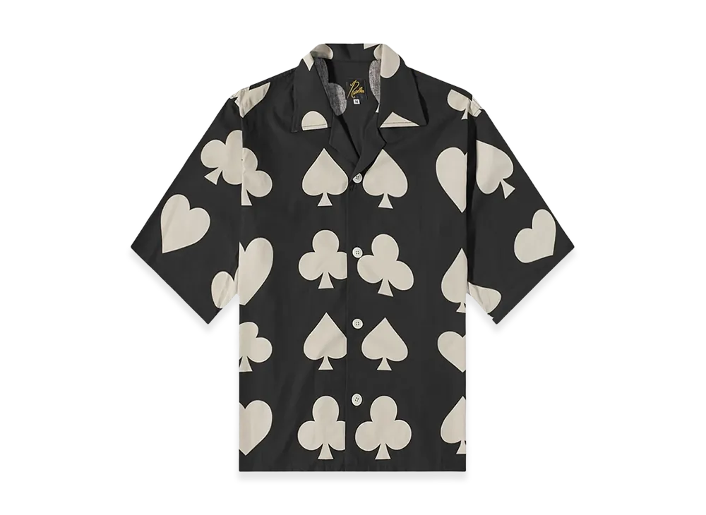 NEEDLES x END. Blackjack Short Sleeve Shirt "BlackOff White"