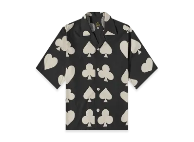 NEEDLES x END. Blackjack Short Sleeve Shirt "BlackOff White"