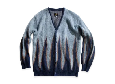 NEEDLES Mohair Cardigan Flame - Sculpstore Exclusive "Navy"
