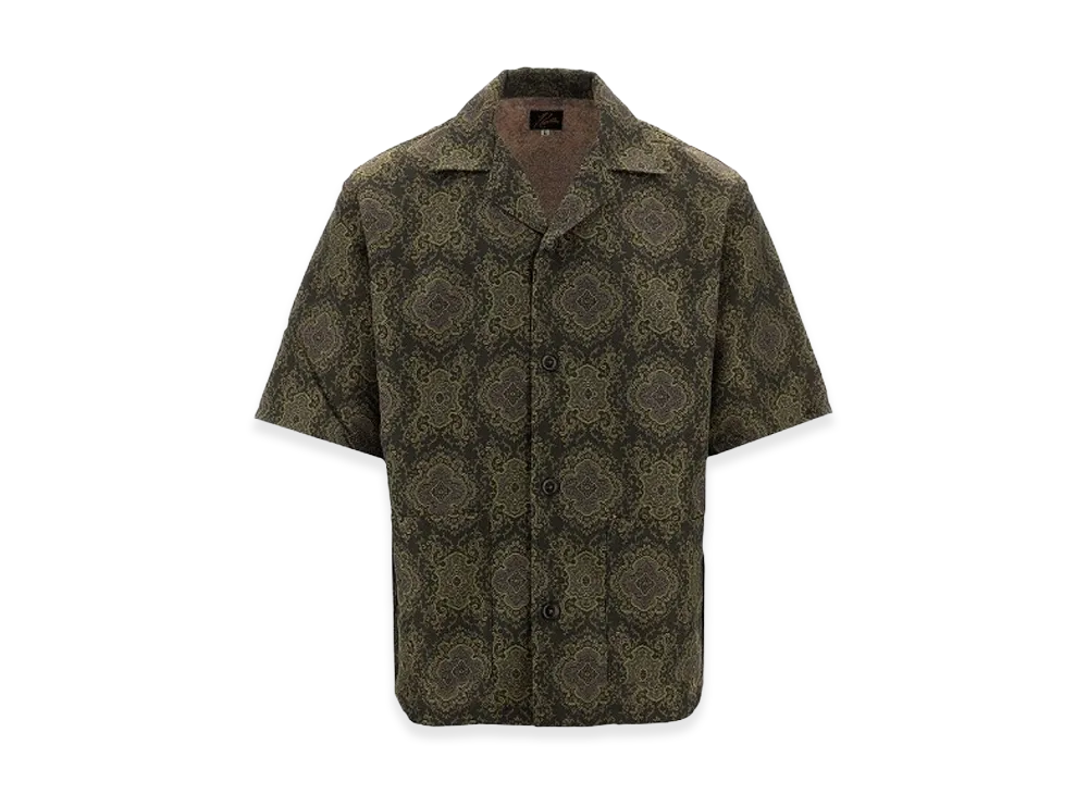 NEEDLES Arabesque Jacquard Cabana Vacation Shirt "BrownLavender"