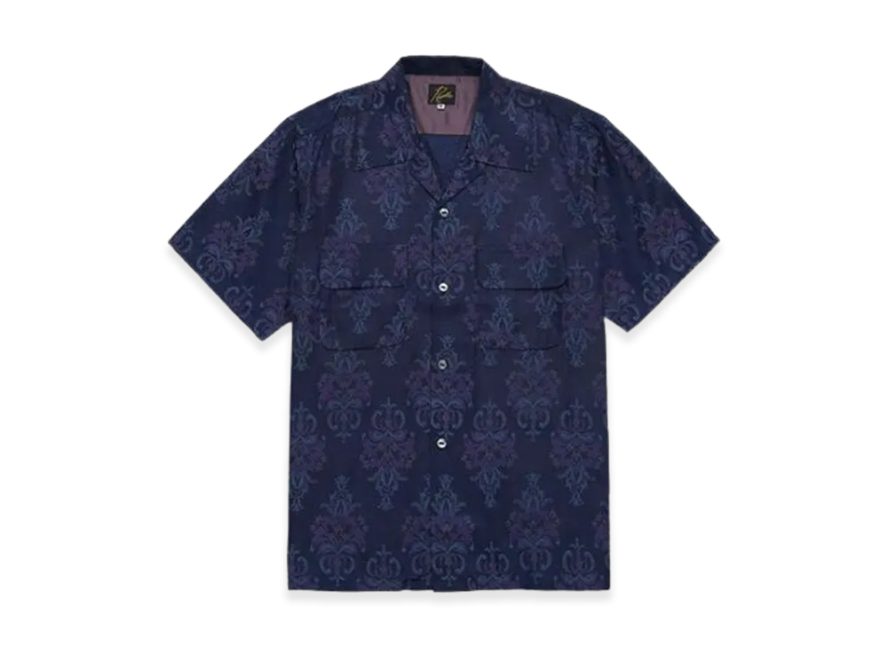 NEEDLES Ornament Jaquard Vacation Shirt "Navy"