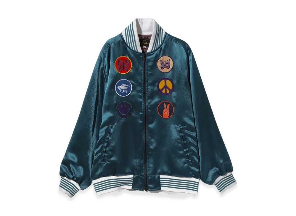 NEEDLES Acetate Sateen Award Jacket "Blue"