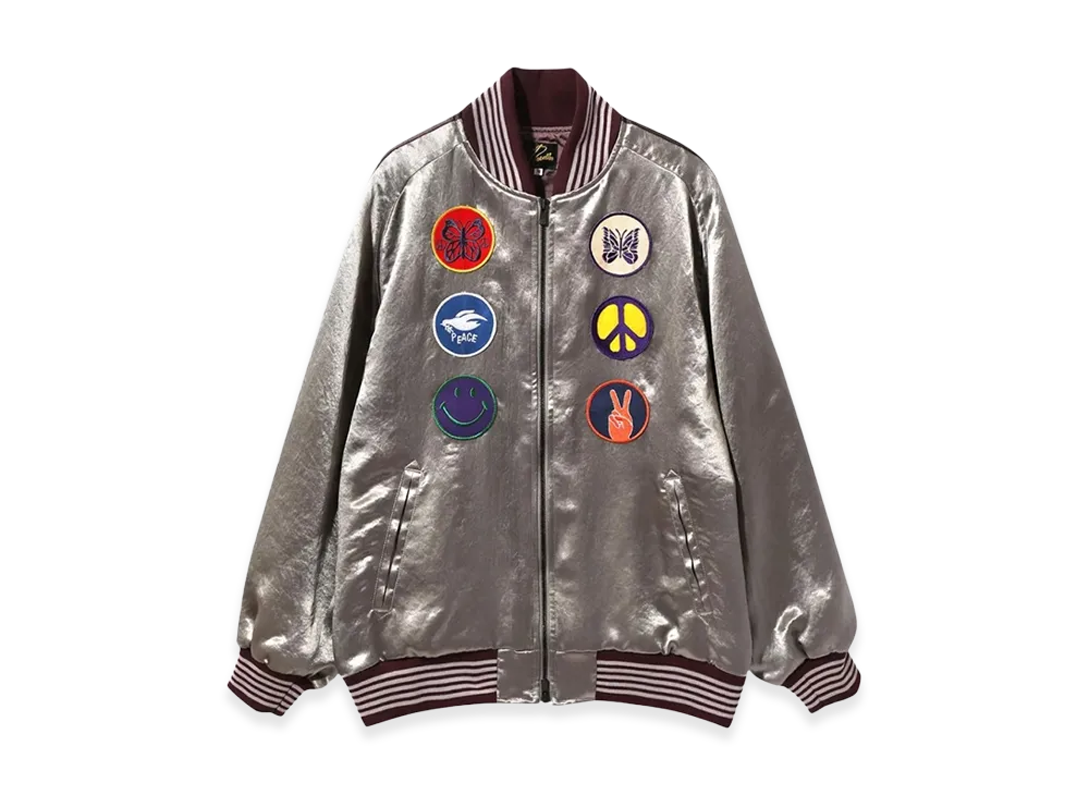 NEEDLES Acetate Sateen Award Jacket "Grey"