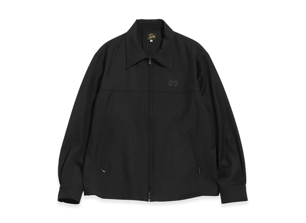 NEEDLES PE/R/PU Cavalry Twill Sport Jacket "Black"