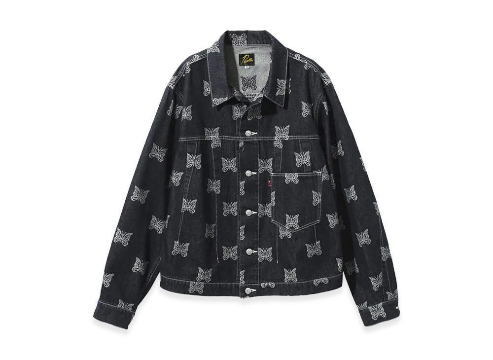 NEEDLES Darts Jean 10oz Denim Papillon Jacquard Jacket "Indigo"
