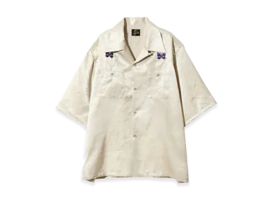 NEEDLES S/S Cowboy One-Up Poly Slub Sateen Shirt "Gold"