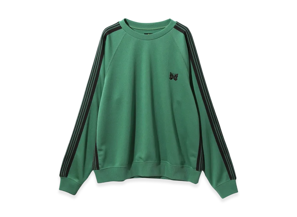 NEEDLES Track Crewneck Poly Smooth "Emerald"