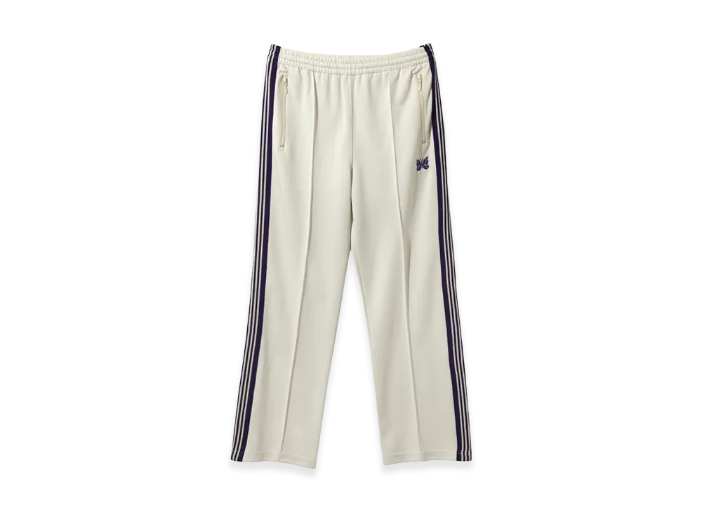 NEEDLES Straight Track Pants Poly Smooth "Ice White"