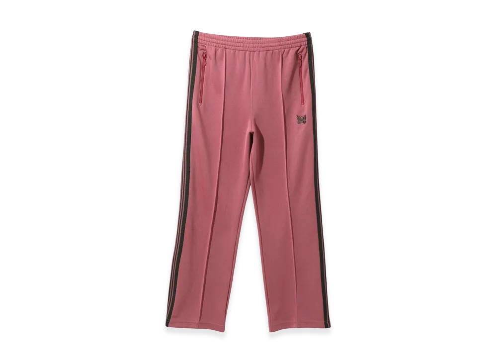 NEEDLES Straight Track Pants Poly Smooth "Smoke Pink"
