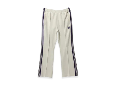 NEEDLES Boot-Cut Track Pants Poly Smooth "Ice White"
