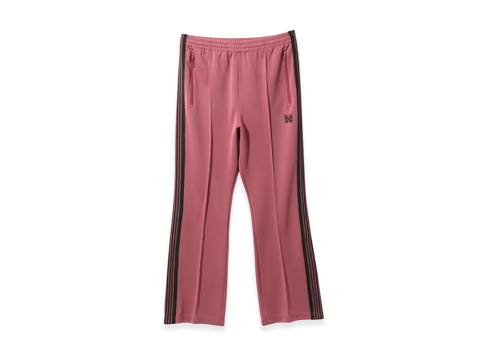 NEEDLES Boot-Cut Track Pants Poly Smooth "Smoke Pink"