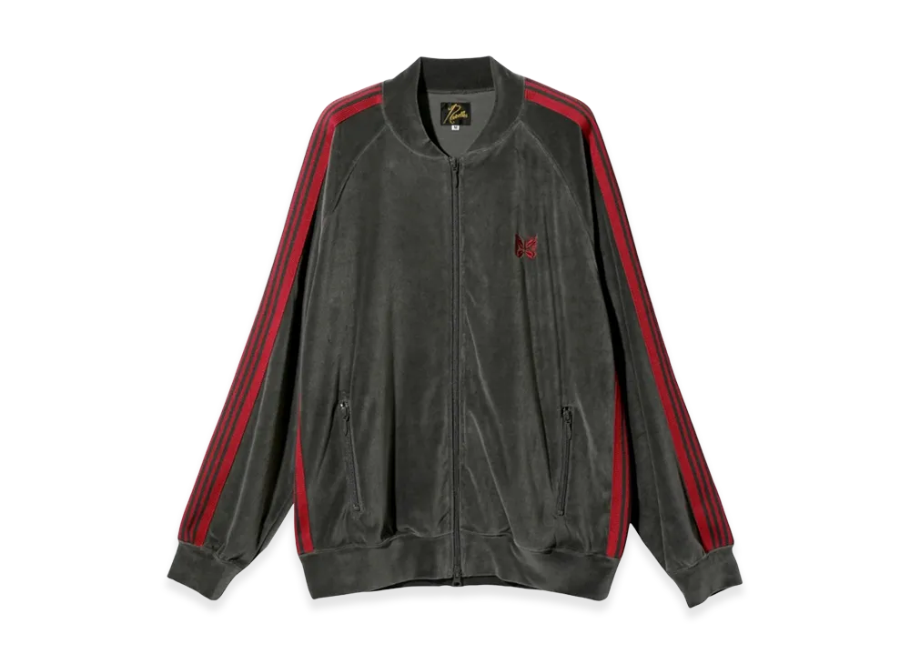 NEEDLES R.C. Track Jacket Velour "Charcoal"