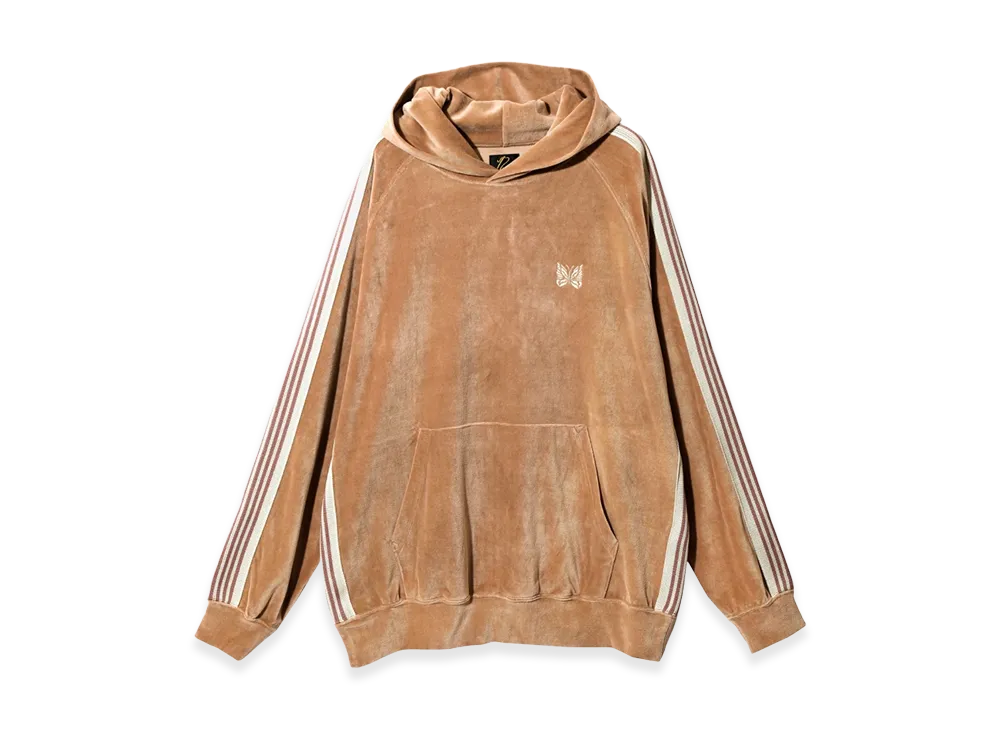 NEEDLES Track Hoodie Velour "Old Rose"