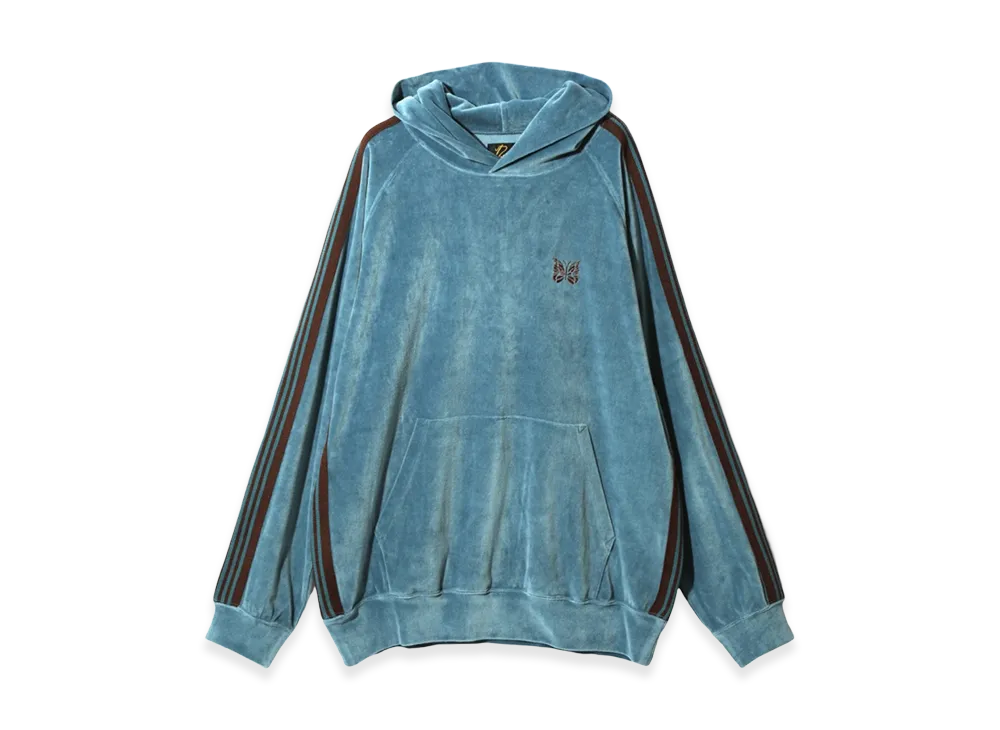 NEEDLES Track Hoodie Velour "Blue"