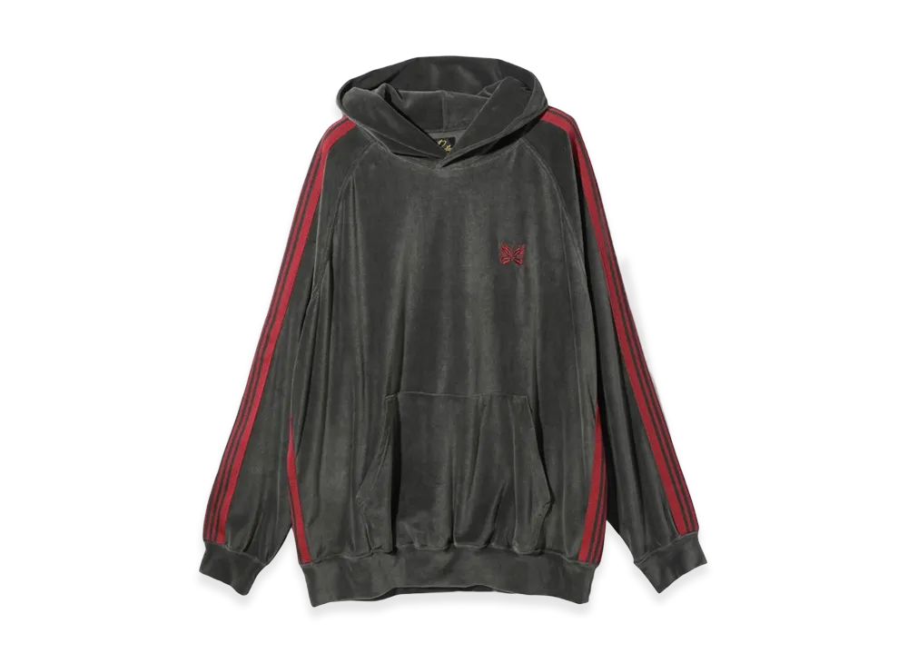 NEEDLES Track Hoodie Velour "Charcoal"