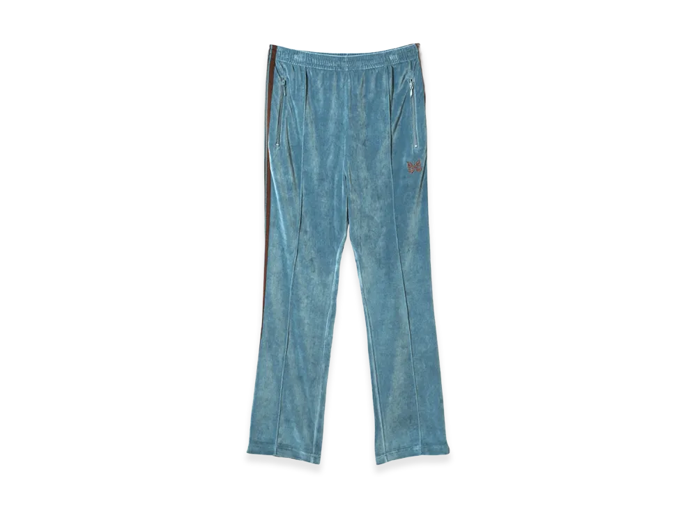 NEEDLES Narrow Track Pants Velour "Blue"