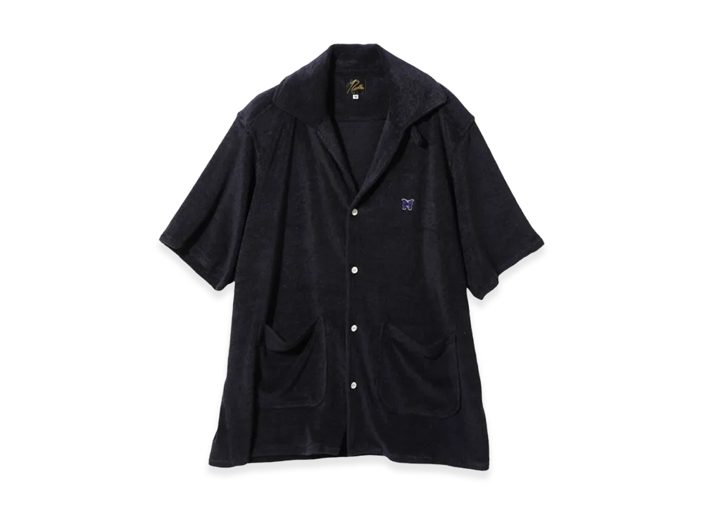 NEEDLES S/S Italian Collar Shirt "Navy"
