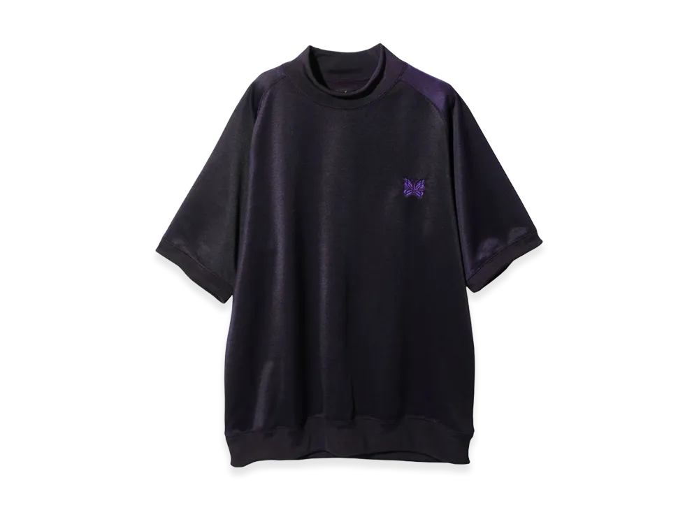 NEEDLES S/S Mock Neck T-Shirt "Eggplant"