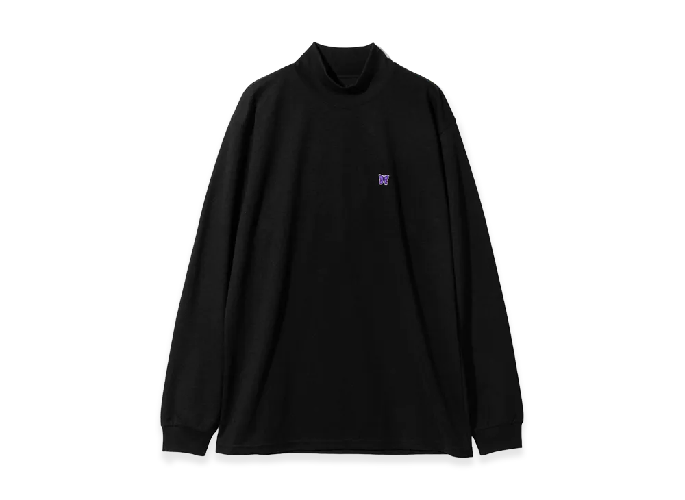 NEEDLES L/S Mock Neck T-Shirt Poly Jersey "Black"