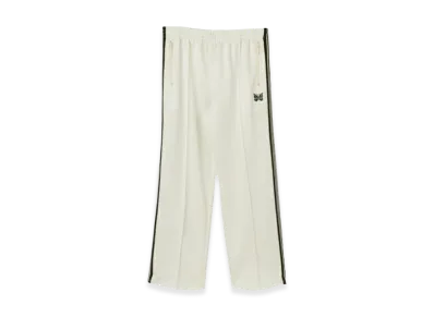 NEEDLES x Urban Research Track Pants Poly Smooth "WhiteBlack"