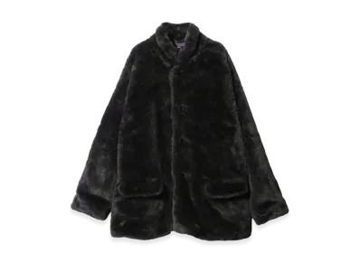 NEEDLES S.C. Car Coat Fur Paisley "GreenPurple"