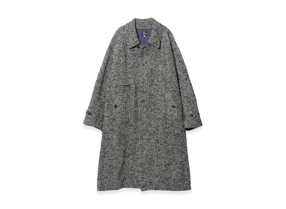 NEEDLES Balcollar Coat W/PE/R/N Tweed "Herringbone"