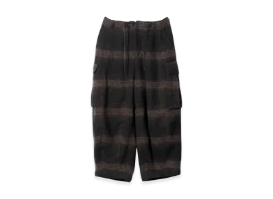 NEEDLES H.D. Pants BDU Wool Shaggy Plaid "Taupe"