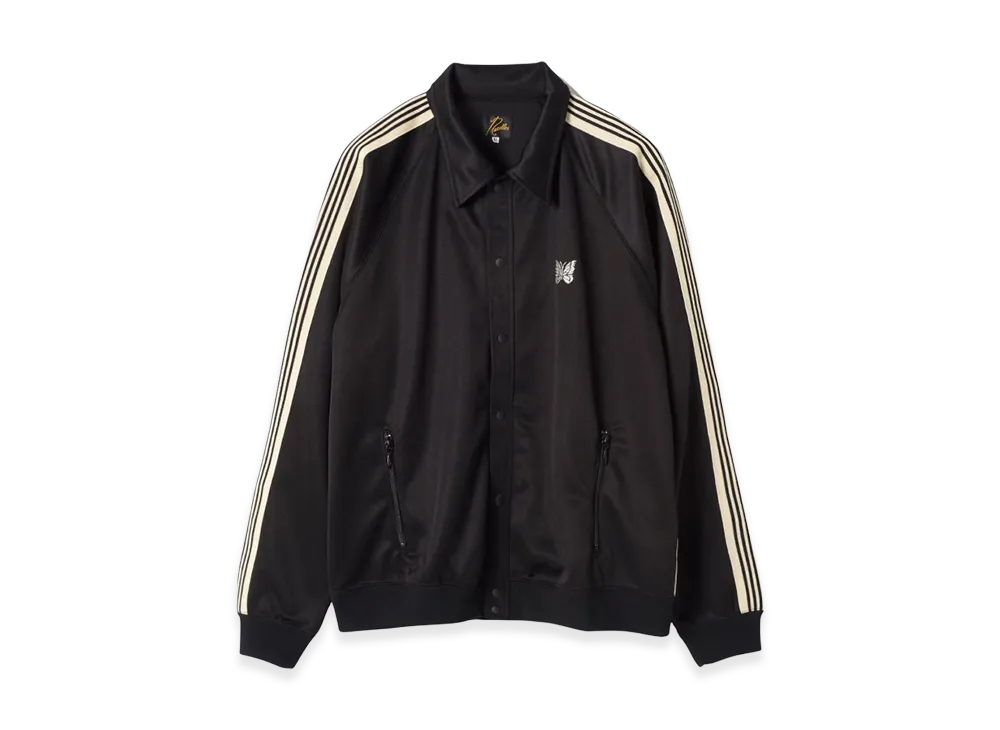 NEEDLES x Studious Track Snap Jacket Poly Smooth "Black"