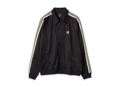 NEEDLES x Studious Track Snap Jacket Poly Smooth "Black"