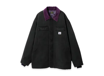 NEEDLES 16oz Cotton Canvas Lumberjack Coat "Black"
