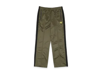 NEEDLES x Loftman Exclusive Track Pants Poly Smooth "OliveBlack"